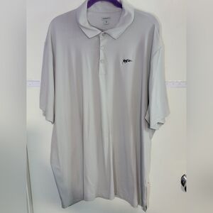 Ashworth Light Gray Polo Golf Shirt Size 2XL